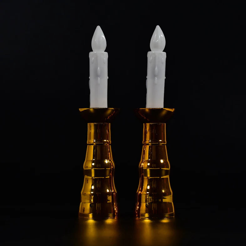 2PCS LED CANDLE LIGHT CANDLES FLAMELESS LAMP With Candles INDOOR WINDOW DECORATION WEDDING PARTY DECOR LIGHT