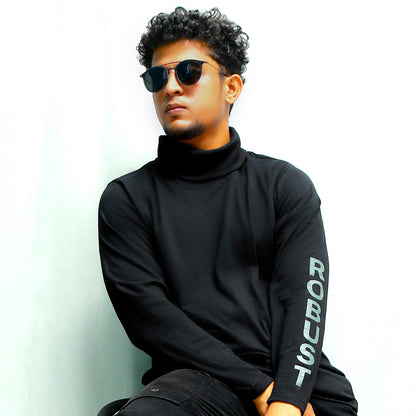 ROBUST Black Turtle Neck Tee