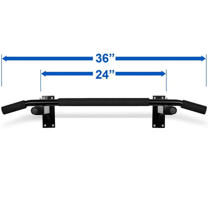 Wall Mounted Pull Up Bar/Chin Up Bar(Black) for Home