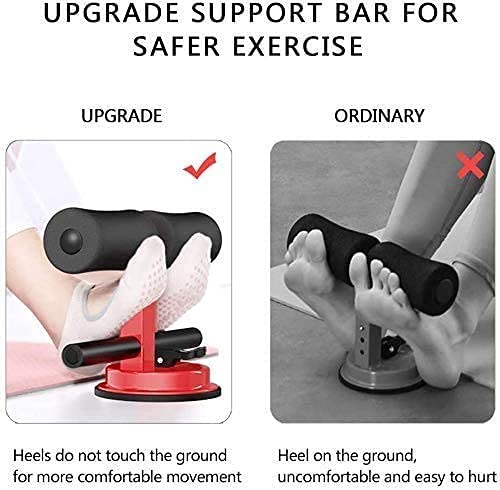 Sit Up Bar Portable Adjustable Sit-ups Assistant Device Self-Suction Sit-up Floor Bar Unisex