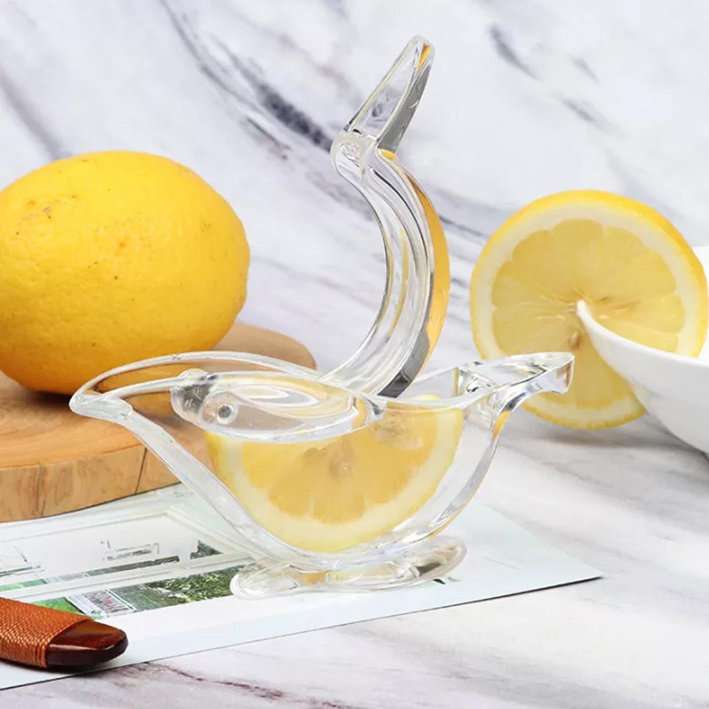 Portable Transparent Fruit Juicer Stylish