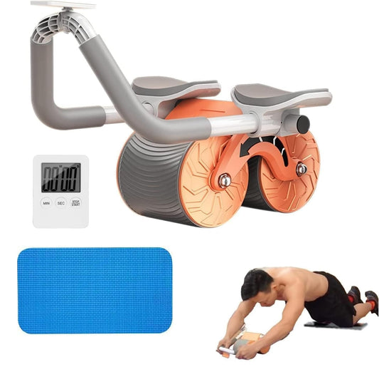 The Wild® Ab Roller Automatic Rebound Abdominal Exercise + Free 1.5L Gallon Water Bottle