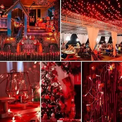 150 inch Red Rice Lights for Decoration