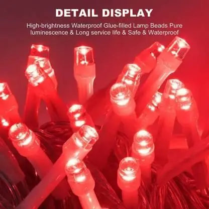 150 inch Red Rice Lights for Decoration