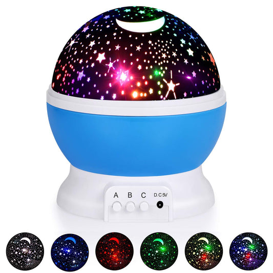 Star Master Galaxy Projector Night Lamp Romantic Star Cosmos Night Lamp Night Lights Projection Projector Starry Sky with USB Cable for Bedroom