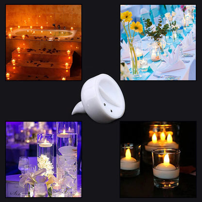 FLAMELESS FLOATING CANDLES BATTERY OPERATED TEA LIGHTS TEALIGHT CANDLE