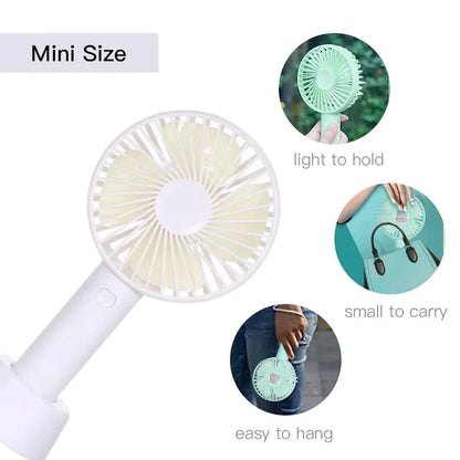 LuminAir  PORTABLE CLASSIC HAND FAN TABLE FAN 3 STEP SPEED SETTING FAN PERSONAL DESK FAN SUITABLE FOR OFFICE , SCHOOL & HOME USE