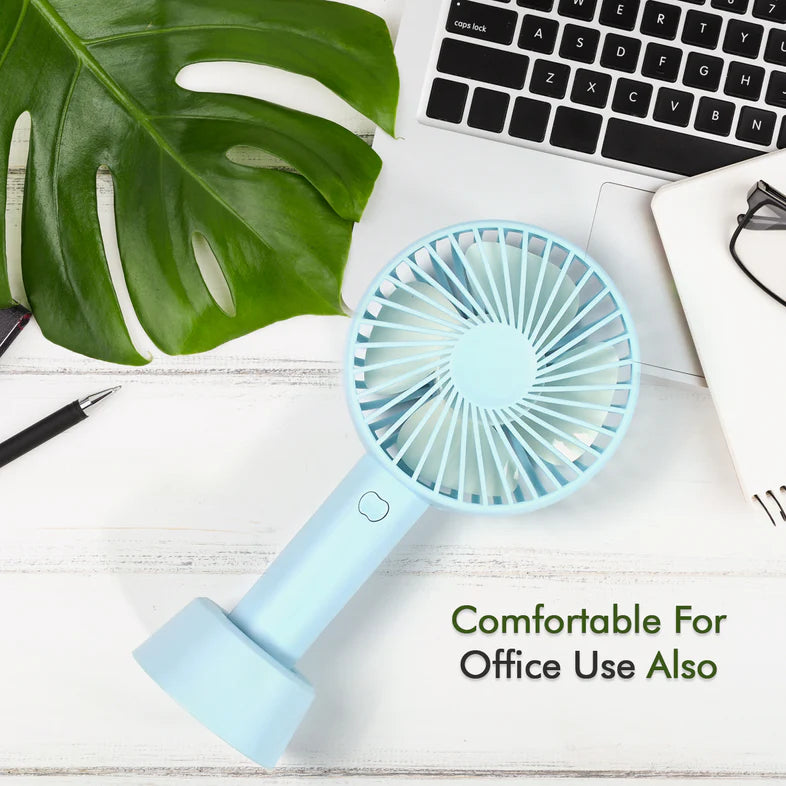 LuminAir  PORTABLE CLASSIC HAND FAN TABLE FAN 3 STEP SPEED SETTING FAN PERSONAL DESK FAN SUITABLE FOR OFFICE , SCHOOL & HOME USE