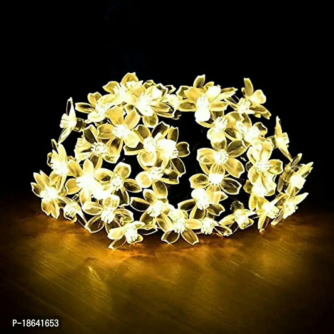 Cloud Search Flower Fairy Decorative 16 LED String Lights for Indoor Outdoor, Occasion Purpose, Festival, Christmas, Diwali Home Decoration (4 Meter, Warm White)