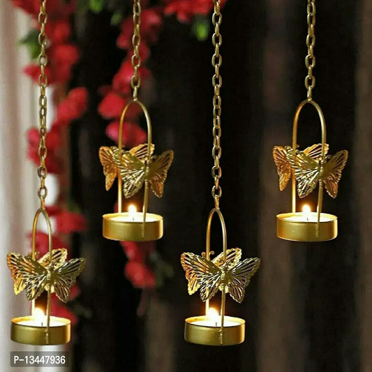 Butterfly Hanging Tealight Candle Holder For Home Decor, Indoor And Outdoor