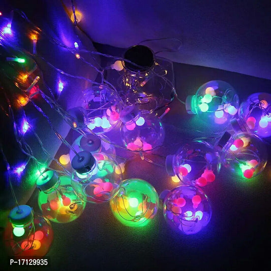 12 Ball 138 Led Wish Ball Curtains String Lights Window Curtain Lights with 8 Flashing Modes (Multi)