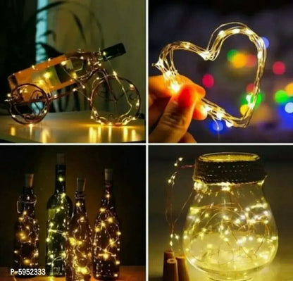 Cork Bottle (Pack of 10) - Cork Light for Home Decor, Diwali, Christmas