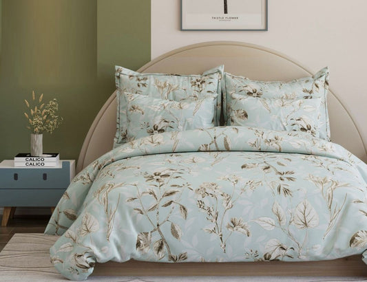 Floral Elite King SIze Bedsheet Set With large Size Pillow Covers