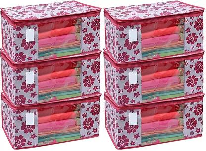 Long life High quality saree cover Bag for organizing your costly and favorite sarees, Cloths(Pack of 6)