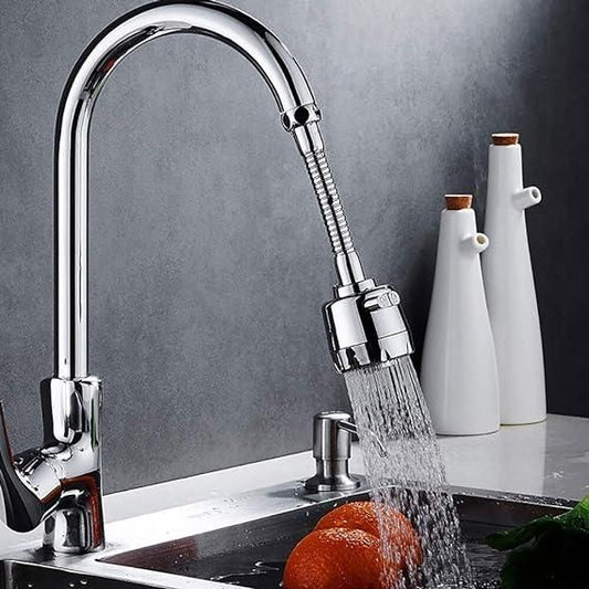 Stainless Steel Flexible 360 Degree Rotating 2 Modes Water Saving Faucet