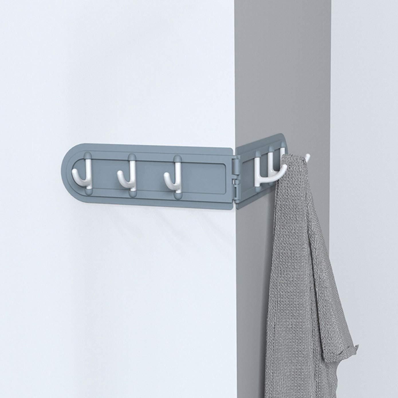 Holding Hooks-Folding Wall Mounted 6 Hooks Storage Hanging  Hook Holders