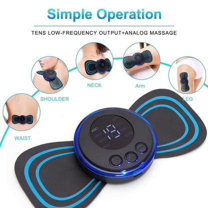 Mini Massager with 8 Modes and 19 Strength Levels,Rechargeable Electric Massager for Shoulder,Arms,Legs,Back Pain for Men and Women  Massager is backed by a 1-year warranty